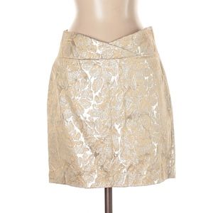 NWT Studio Y Metallic Gold Skirt